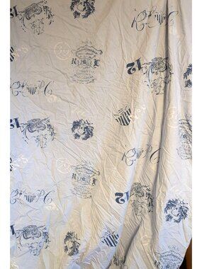 Ralph Lauren University Crest Skull Twin Fitted Sheet READ